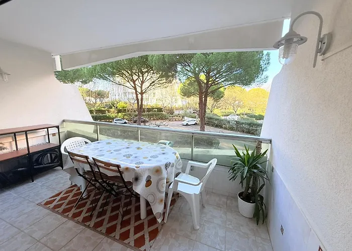 Cosy Le Couchant 4 Pers - Clim, Balcon,piscine,plage 5 Min, Motte